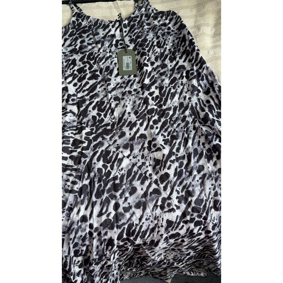 NWT All Saints Essie Ambient Cheetah Printed Cotton Slip Dress -small - Picture 7 of 7